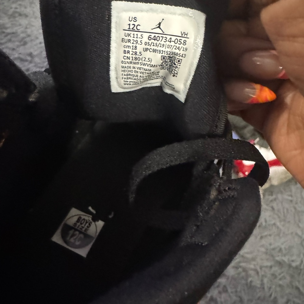 Black Air Jordan Sneakers